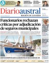 01 A La Une Du Diario Austral De Los Ríos, Le Quotidien De Valdivia